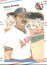1988 Fleer Baseball Cards      484     Tony Armas